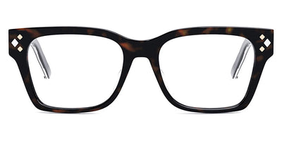 Dior® CD DIAMONDO S1F CD CD DIAMONDO S1F 2000 55 - Shiny Havana / Lenses Clear Organic Eyeglasses