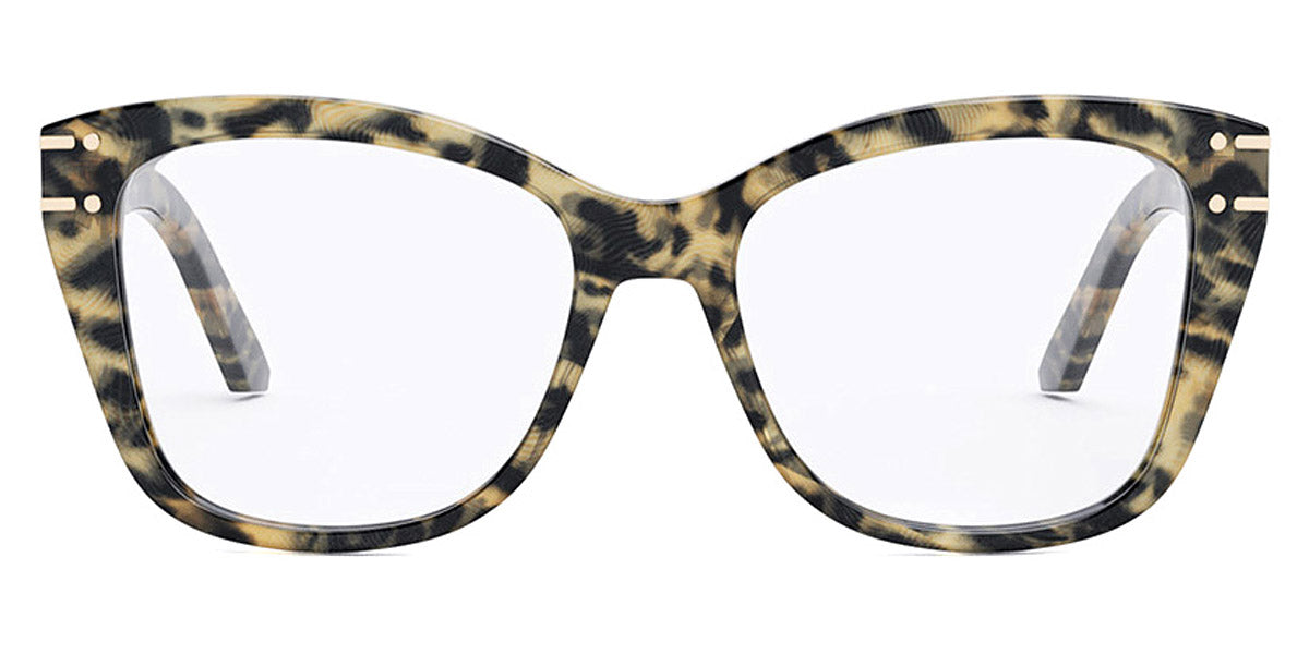 Dior® DIORSIGNATUREO B3I CD DIORSIGNATUREO B3I 6900 54 - Shiny Beige Leopard / Lenses Clear Organic Eyeglasses