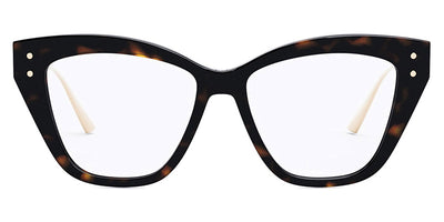 Dior® MISSDIORO B3I CD MISSDIORO B3I 2200 52 - Metal Shiny Dark Havana / Lenses Clear Organic Eyeglasses