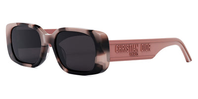 Dior® WILDIOR S2U CD WILDIOR S2U 25G0 53 - Shiny Pink Havana / Lenses Plum Organic Sunglasses