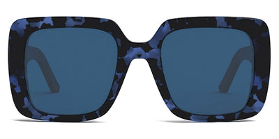 Dior® WILDIOR S3U CD WILDIOR S3U 28B0 55 - Shiny Blue Havana / Lenses Blue Organic Sunglasses