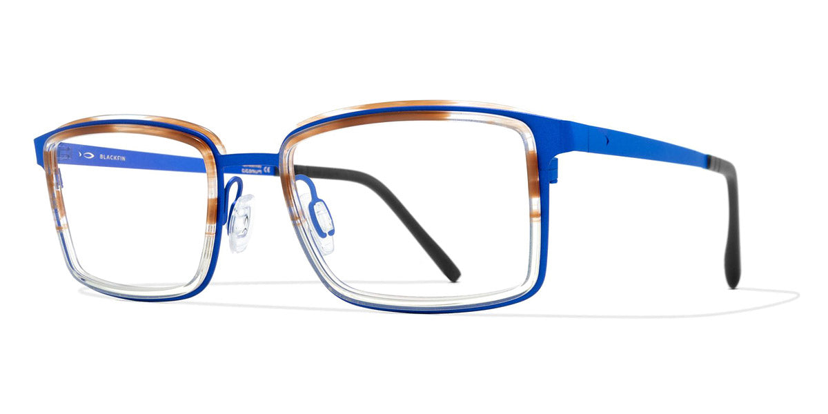 Blackfin® DUNKIRK BLF DUNKIRK 1085 50 - Blue/Brown-Crystal Havana Acetate Eyeglasses