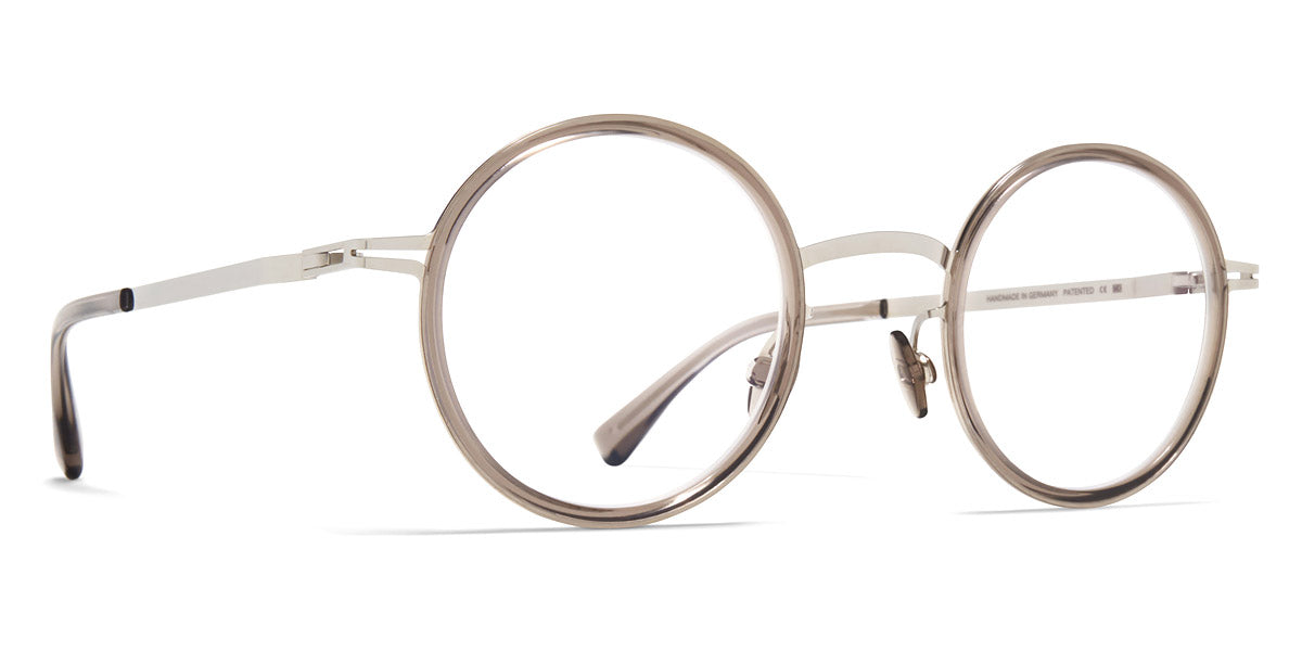 Mykita® EETU MYK EETU A74 Shiny Silver/Clear Ash 43 - A74 Shiny Silver/Clear Ash Eyeglasses