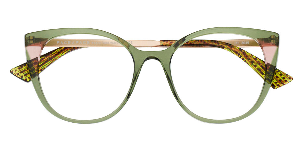 Face A Face® ANOUK 1 FAF ANOUK 1 3049 52 - Transparent Bottle Green (3049) Eyeglasses