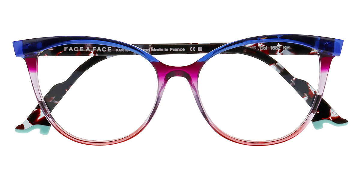 Face A Face® BOCCA KAHLO 3 FAF BOCCA KAHLO 3 1682 55 - Ultra Blue Transparent (1682) Eyeglasses