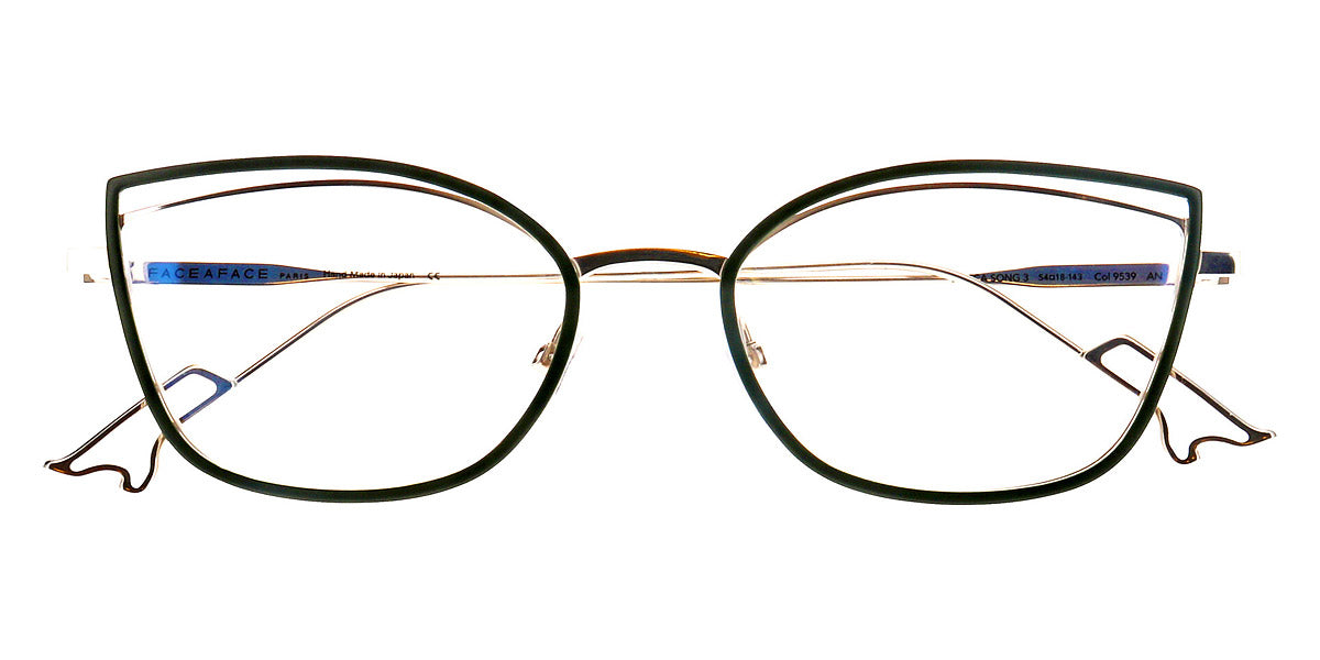 Face A Face® BOCCA SONG 3 FAF BOCCA SONG 3 9539 53 - Dark Khaki Green (9539) Eyeglasses