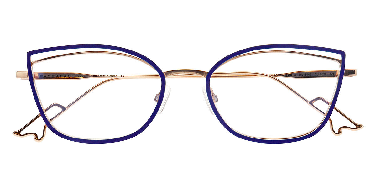 Face A Face® BOCCA SONG 3 FAF BOCCA SONG 3 9620 53 - Matte Flashy Blue (9620) Eyeglasses