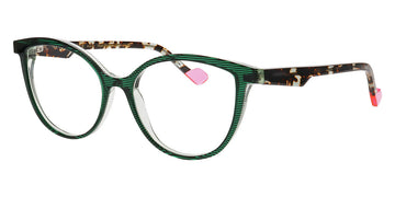 Face A Face® HANNA 2 FAF HANNA 2 1107 52 - Transparent Striped Dark Green (1107) Eyeglasses