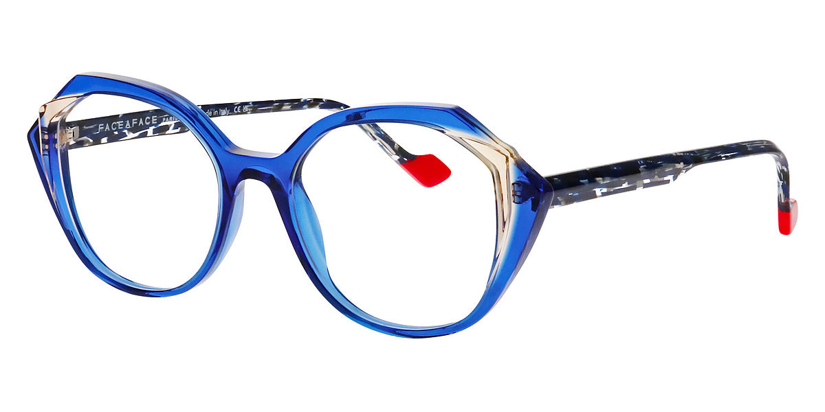 Face A Face® KALEDO 2 FAF KALEDO 2 1682 51 - Ultra Blue Transparent (1682) Eyeglasses