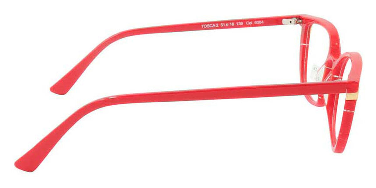 Face A Face® TOSCA 2 FAF TOSCA 2 6084 51 - Pleated Loving Red (6084) Eyeglasses