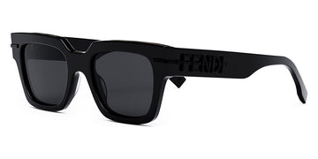 Fendi® FE40078I FEN FE40078I 01A 51 - Shiny Black / Smoke Sunglasses