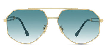 Fred® FG40030U FRD FG40030U 30W 60 - Shiny Gold/Blue Sunglasses