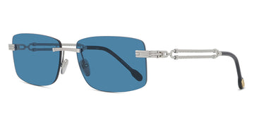 Fred® FG40040U FRD FG40040U 16V 58 - Shiny Palladium/Blue Sunglasses