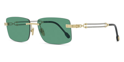 Fred® FG40040U FRD FG40040U 30N 58 - Shiny CL Gold/Green Sunglasses