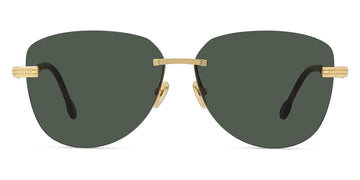 Fred® FG40045U FRD FG40045U 30N 61 - Shiny Gold/Green Sunglasses