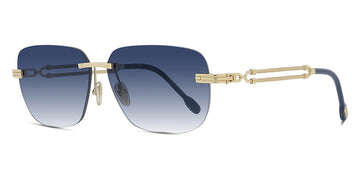 Fred® FG40048U FRD FG40048U 30W 59 - Shiny Gold/Light Blue Sunglasses