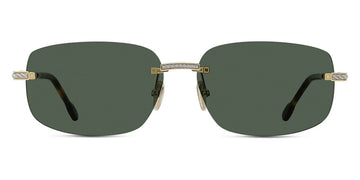 Fred® FG40049U FRD FG40049U 30Q 60 - Shiny Gold/Green Sunglasses