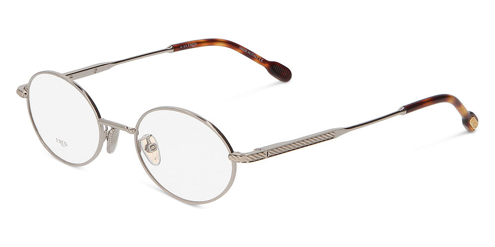 Fred® FG50019U FRD FG50019U 016 49 - Shiny Silver Eyeglasses