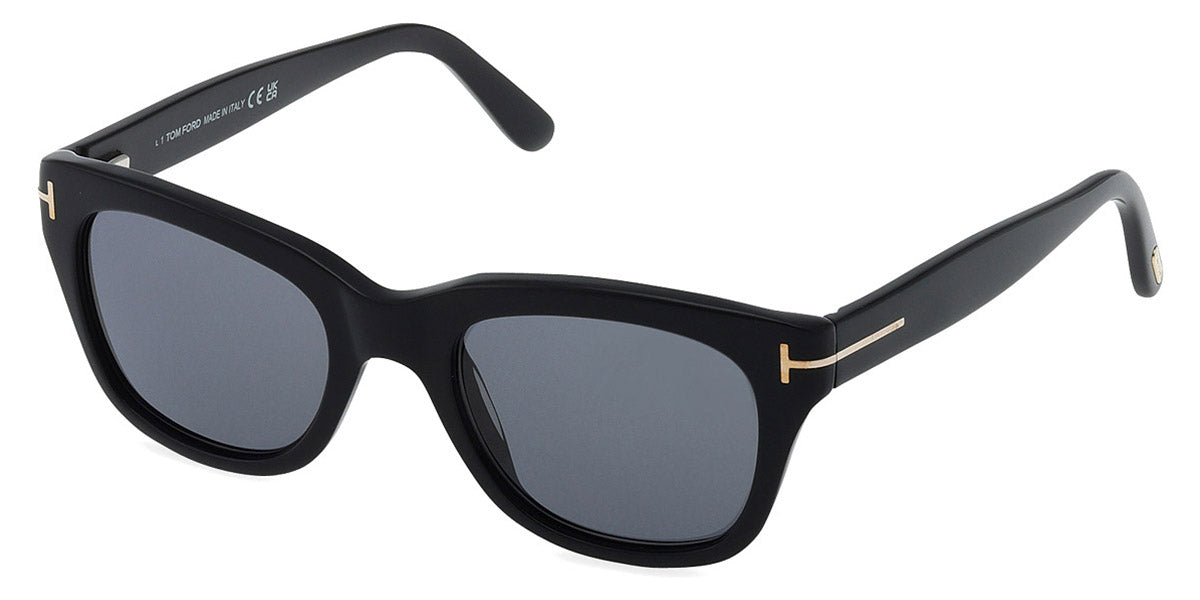 Tom Ford® FT0237 Snowdon FT0237 Snowdon 01D 52 - 01D - Shiny Black / Shiny Black Sunglasses