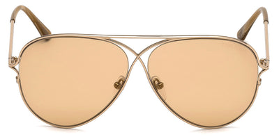 Tom Ford® FT0488-P FT0488-P 28E 59 - 28E Shiny Rose Gold / Brown Photochromic Sunglasses