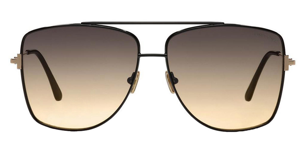 Tom Ford® FT0838 REGGIE FT0838 REGGIE 01B 61 - 01B - Shiny Black / Shiny Rose Gold Sunglasses