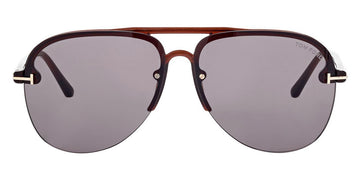 Tom Ford® FT1004 Terry-02 FT1004 Terry-02 45A 62 - Transparent Brown/T Logo Sunglasses