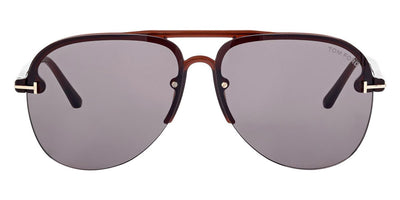 Tom Ford® FT1004 Terry-02 FT1004 Terry-02 45A 62 - Transparent Brown/T Logo Sunglasses