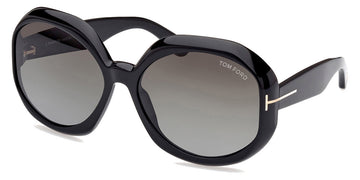 Tom Ford® FT1011 Georgia-02 FT1011 Georgia-02 01B 62 - 01B - Shiny Black  / Gradient Smoke Sunglasses