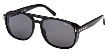 Tom Ford® FT1022 Rosco FT1022 01A 58 - 01A - Shiny Black / Shiny Black Sunglasses