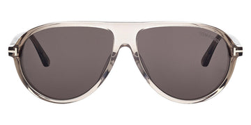 Tom Ford® FT1023 Marcus FT1023_45A_60MM - Shiny Light Brown / Smoke Sunglasses