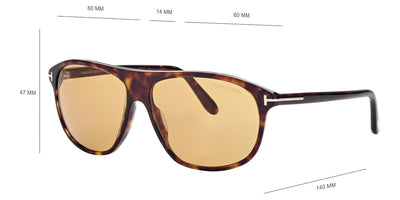 Tom Ford®  FT1027 Prescott 56V 60 - 56V - Blonde Havana / Blonde Havana Sunglasses