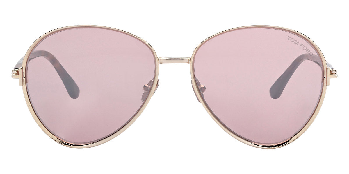 Tom Ford® FT1028 Rio FT1028 32Z 59 - Gold Gradient Violet Sunglasses