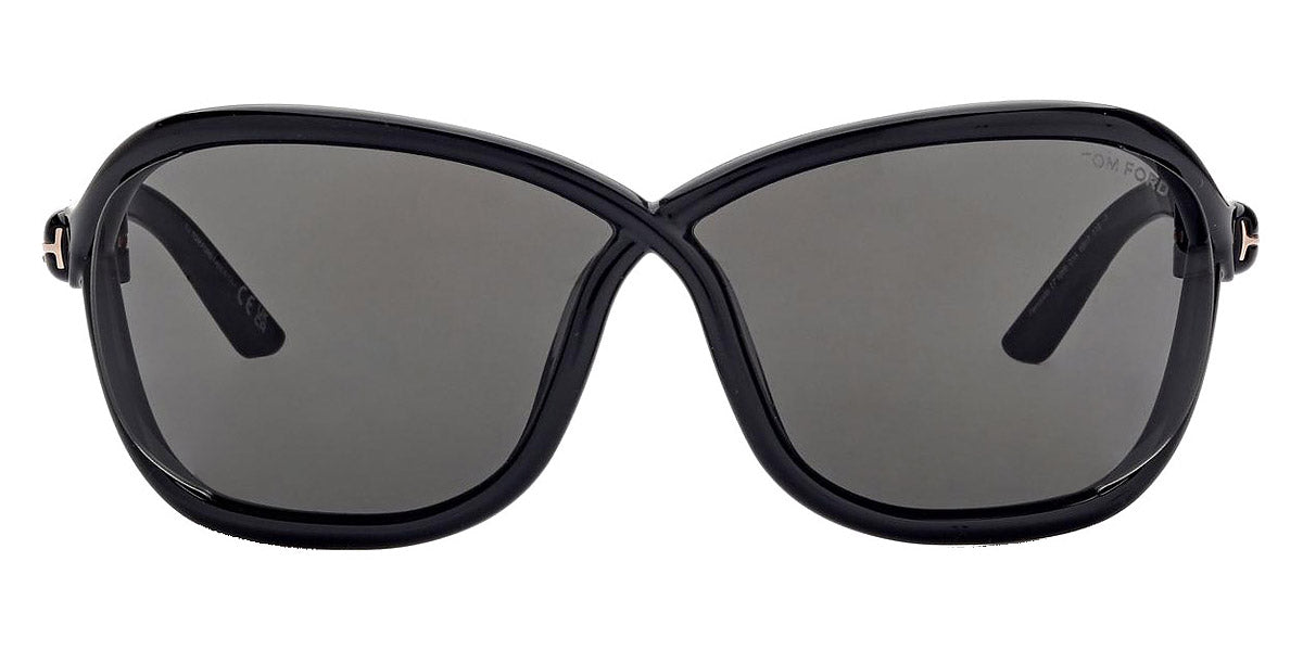 Tom Ford® FT1069 Fernanda FT1069 Fernanda 01A 68 - 01A - Shiny Black, t" Logo / Smoke Lenses - Fw23 Adv" Sunglasses