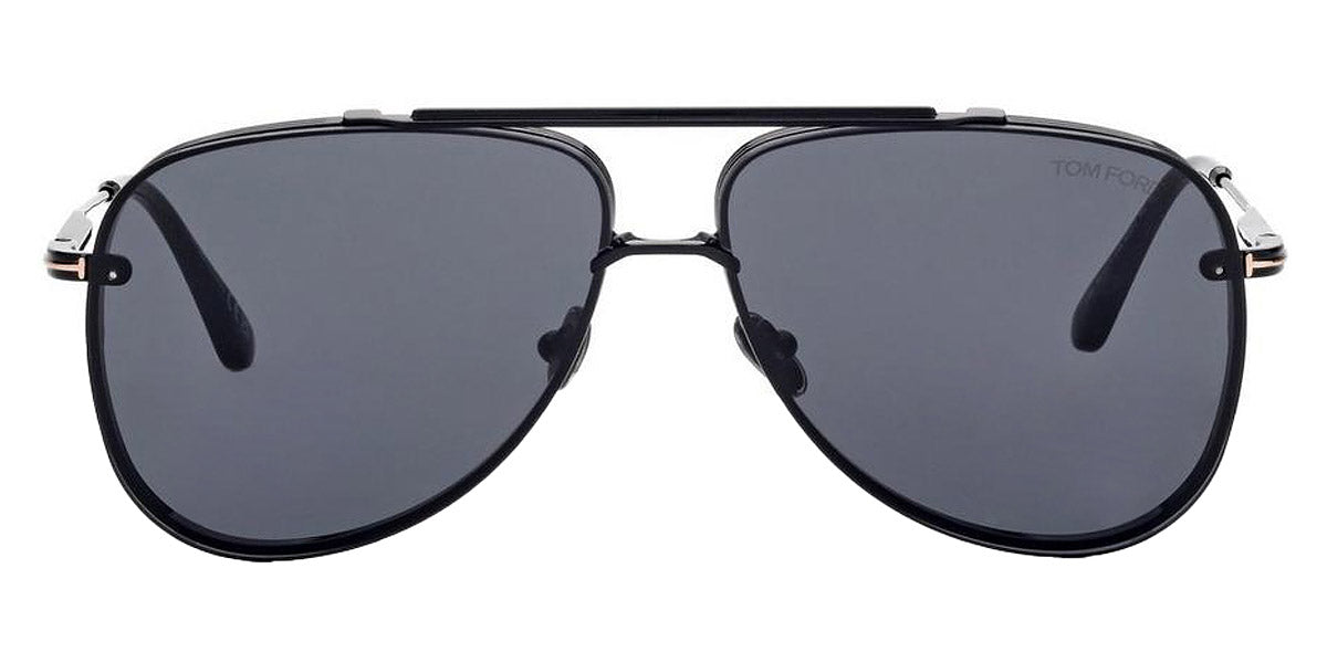 Tom Ford® FT1071 LEON FT1071 LEON 01A 62 - 01A - Shiny Black / Shiny Black Sunglasses