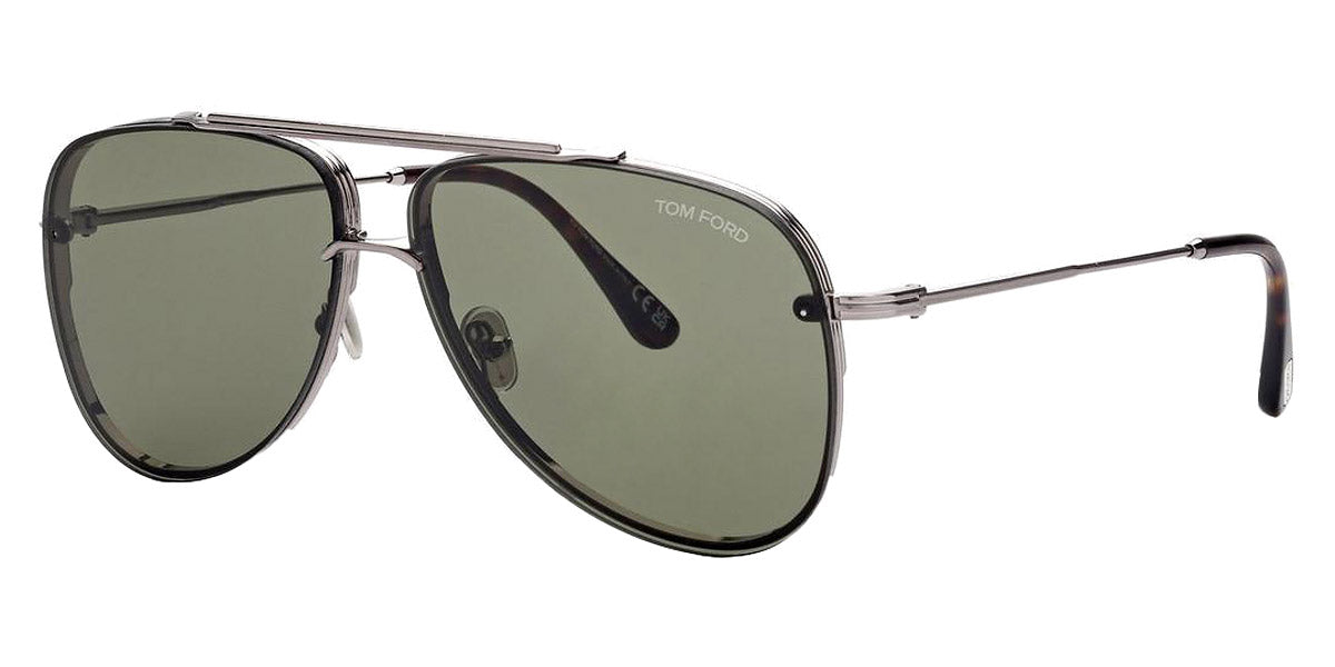 Tom Ford® FT1071 LEON FT1071 LEON 14N 62 - 14N - Shiny Light Ruthenium / Shiny Light Ruthenium Sunglasses