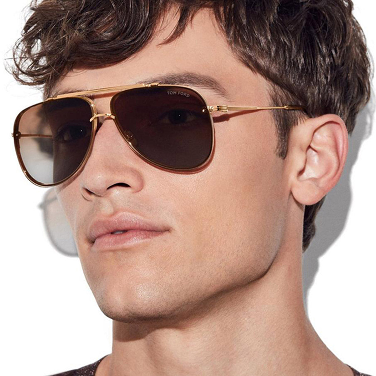 Tom Ford® FT1071 LEON FT1071 LEON 30F 62 - 30F - Shiny Deep Gold / Shiny Deep Gold Sunglasses