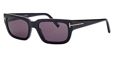 Tom Ford® FT1075 EZRA FT1075 EZRA 01A 54 - 01A - Shiny Black / Shiny Black Sunglasses