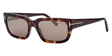 Tom Ford® FT1075 EZRA FT1075 EZRA 52L 54 - 52L - Dark Havana / Dark Havana Sunglasses