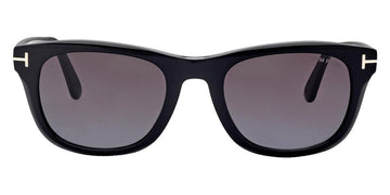 Tom Ford® FT1076 Kendel FT1076 Kendel 01B 54 - 01B - Shiny Black, Eco, t" Logo / Gradient Smoke Lenses" Sunglasses