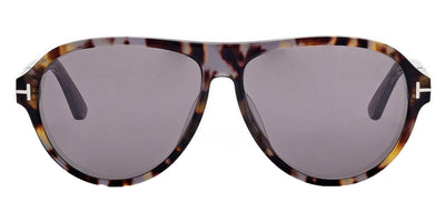 Tom Ford® FT1080 QUINCY FT1080 QUINCY 55C 59 - 55C - Coloured Havana / Shiny Grey Sunglasses