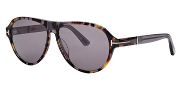 Tom Ford® FT1080 QUINCY FT1080 QUINCY 55C 59 - 55C - Coloured Havana / Shiny Grey Sunglasses