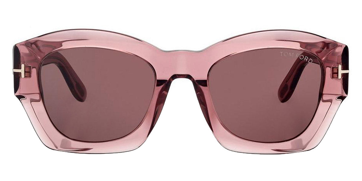 Tom Ford® FT1083 GUILLIANA FT1083 GUILLIANA 72E 52 - 72E - Shiny Dark Pink / Shiny Dark Pink Sunglasses