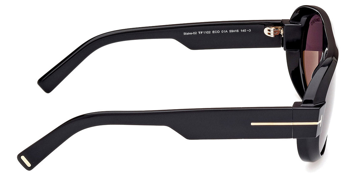 Tom Ford® FT1102 FT1102 01A 59 - 01A - Shiny Black / Shiny Black Sunglasses