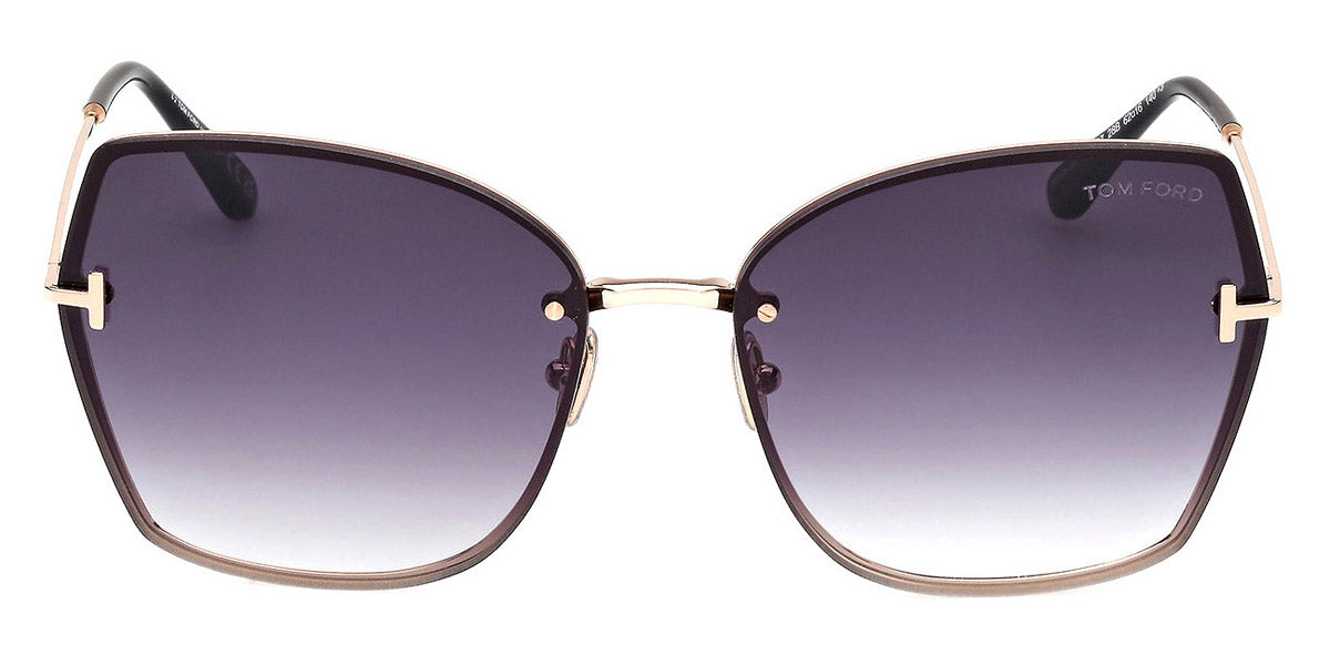 Tom Ford® FT1107 FT1107 28B 62 - 28B - Shiny Rose Gold / Shiny Rose Gold Sunglasses