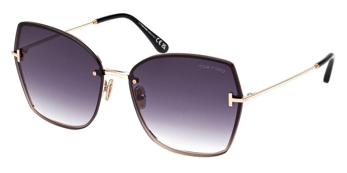 Tom Ford® FT1107 FT1107 28B 62 - 28B - Shiny Rose Gold / Shiny Rose Gold Sunglasses