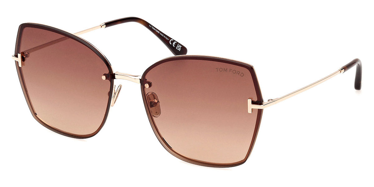 Tom Ford® FT1107 FT1107 28F 62 - 28F - Shiny Rose Gold / Shiny Rose Gold Sunglasses