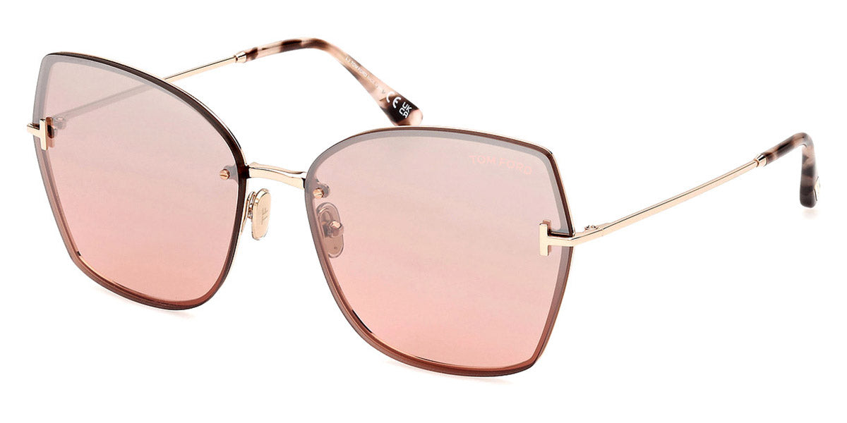 Tom Ford® FT1107 FT1107 28U 62 - 28U - Shiny Rose Gold / Shiny Rose Gold Sunglasses