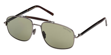 Tom Ford® FT1127-P FT1127-P 08N 57 - 08N Shiny Gunmetal / Green Sunglasses