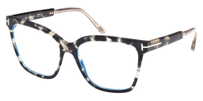 Tom Ford® FT5892-B FT5892-B 005 56 - 005 - Coloured Havana / Shiny Grey Eyeglasses