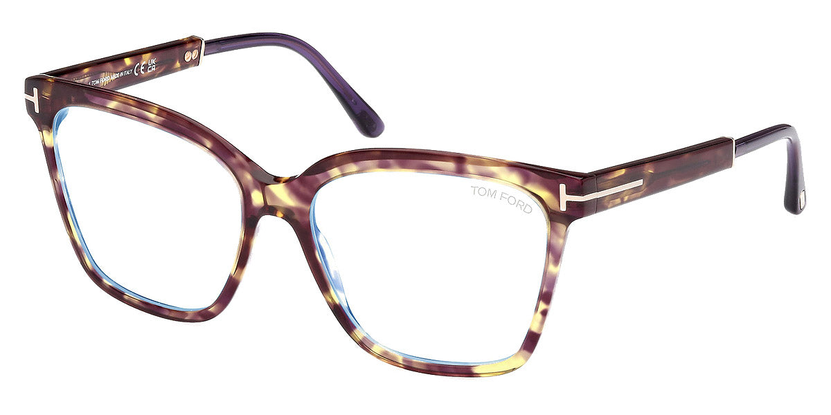 Tom Ford® FT5892-B FT5892-B 055 56 - 055 - Coloured Havana / Shiny Violet Eyeglasses